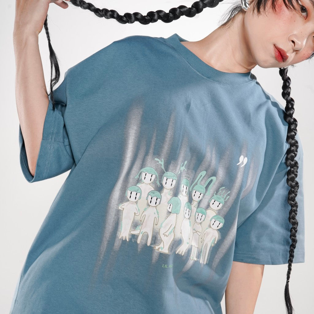 LIL PUBLIC Oversize Heavyweight T-shirt Lawu “Miyube series”