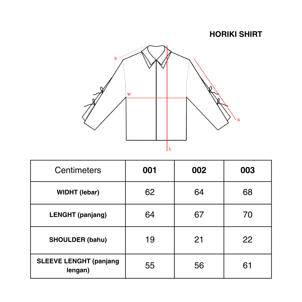 LIL PUBLIC Horiki Shirt " Osamu Series"