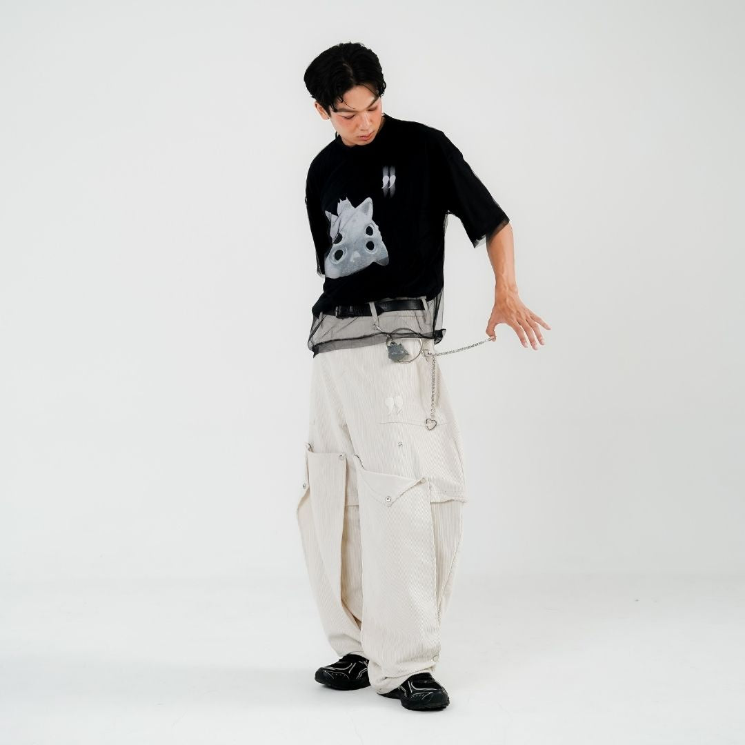 LIL PUBLIC Oversize Heavyweight T-shirt Kamogawa “Hisashi series”