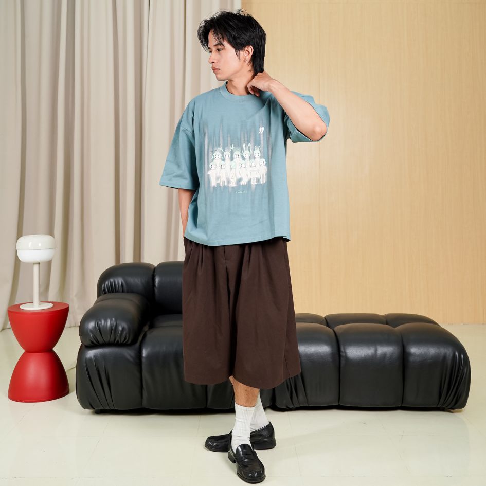 LIL PUBLIC Oversize Heavyweight T-shirt Lawu “Miyube series”