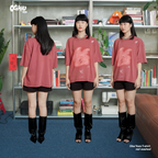 LIL PUBLIC Oversize Heavyweight T-shirt  Oba Yozo Red Wash “Osamu Series”
