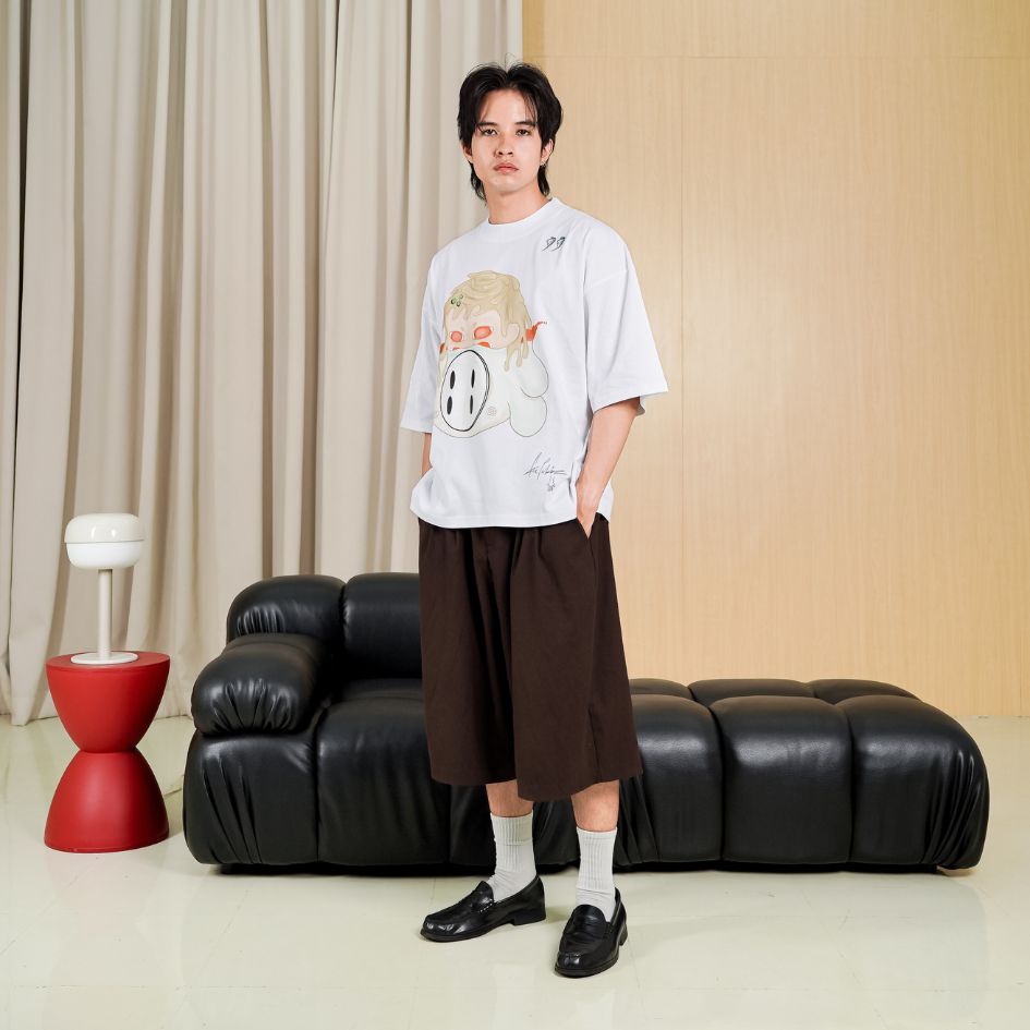 LIL PUBLIC Oversize Heavyweight T-shirt Nabeyaki “Hisashi series”