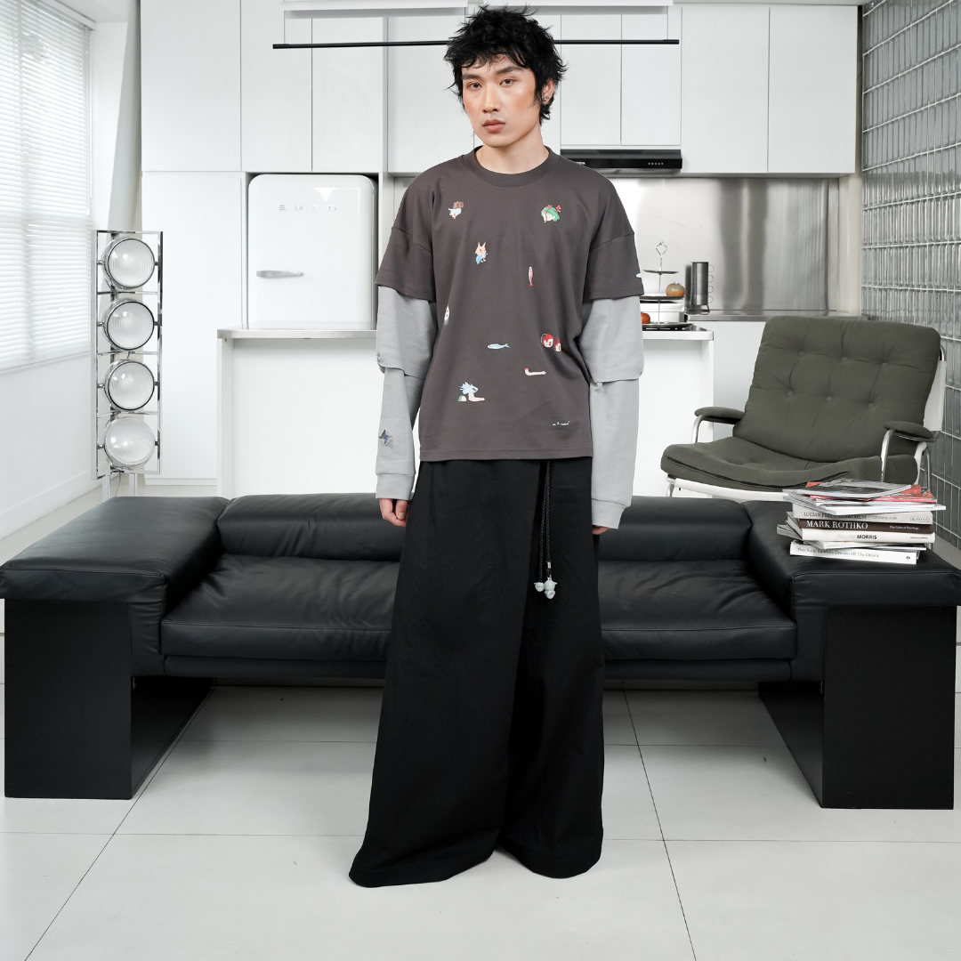LIL PUBLIC Asymetris Trousers  "PANTS" CC-17