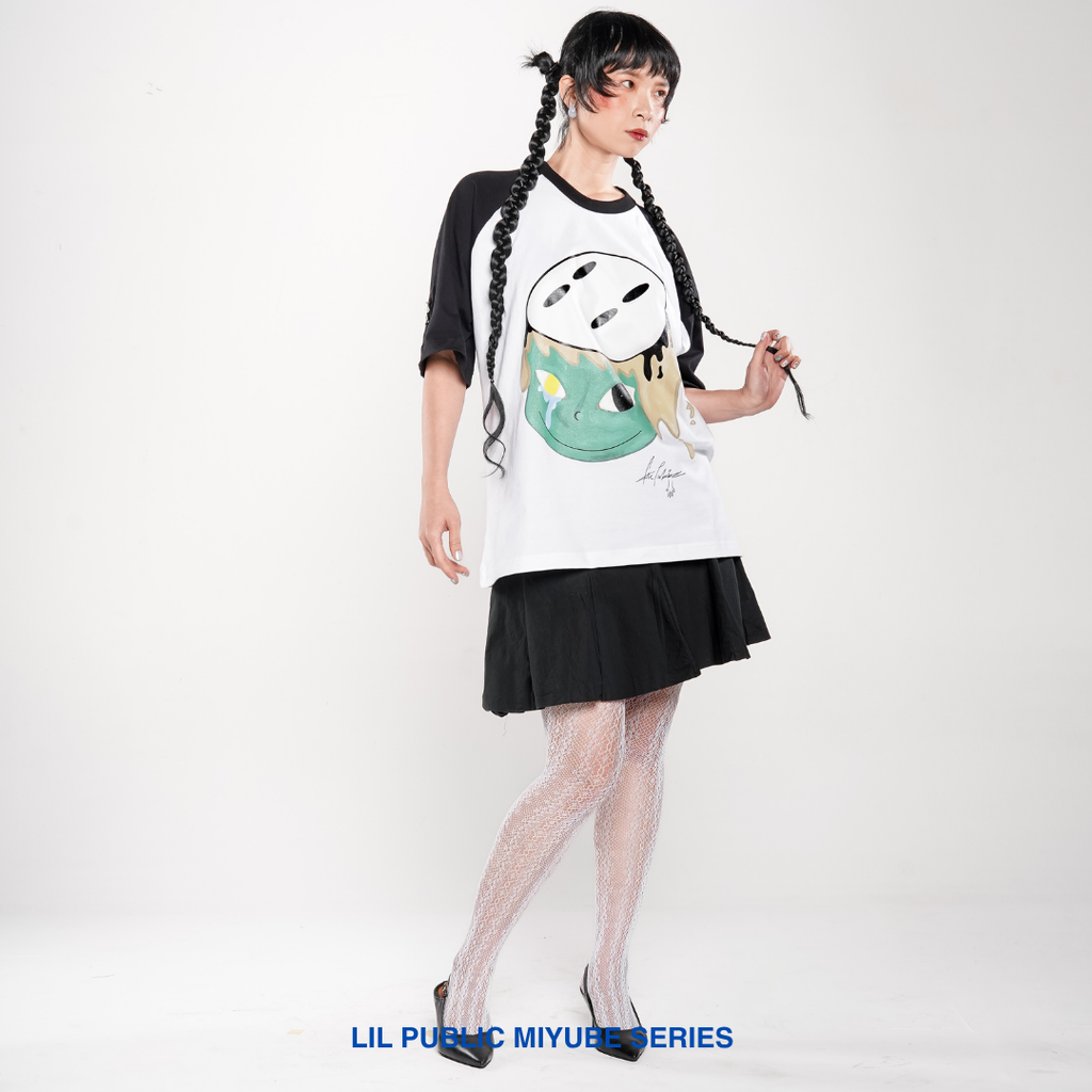 LIL PUBLIC Oversize Reglan T-shirt Keema “Miyube series”