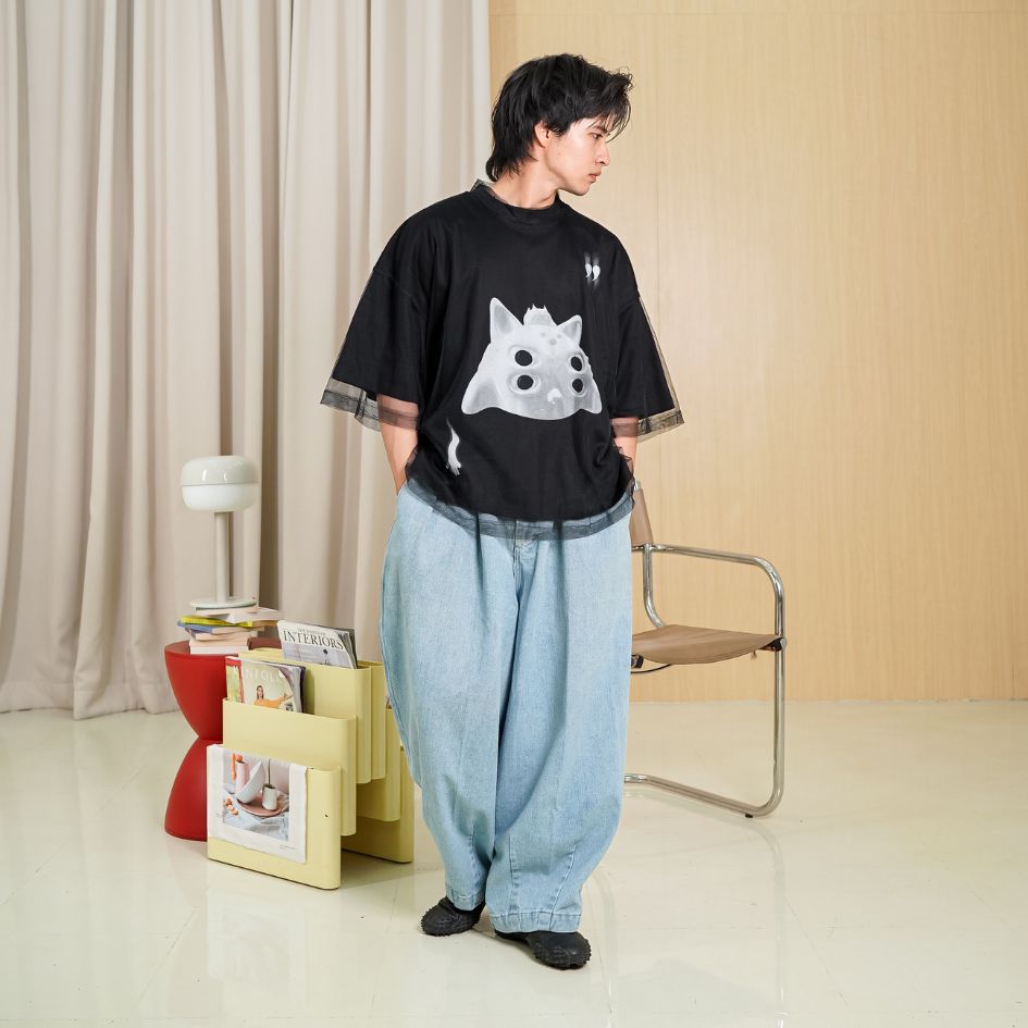 LIL PUBLIC Oversize Heavyweight T-shirt Kamogawa “Hisashi series”