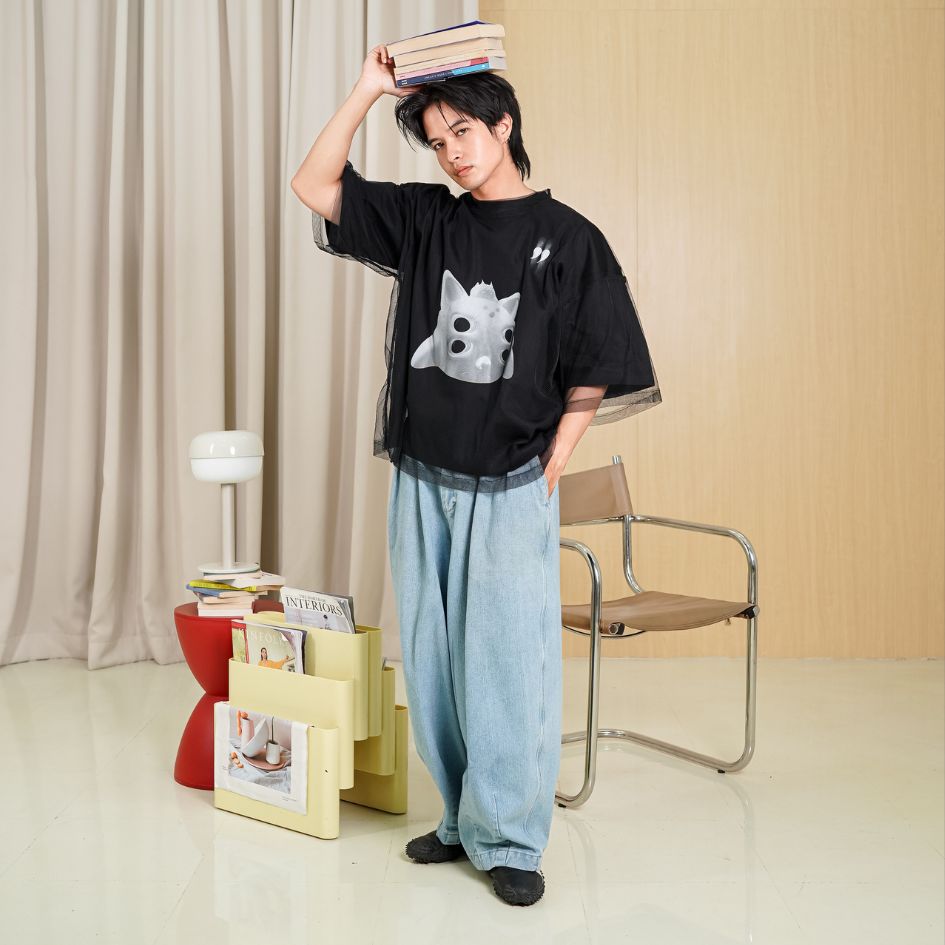 LIL PUBLIC Oversize Heavyweight T-shirt Kamogawa “Hisashi series”