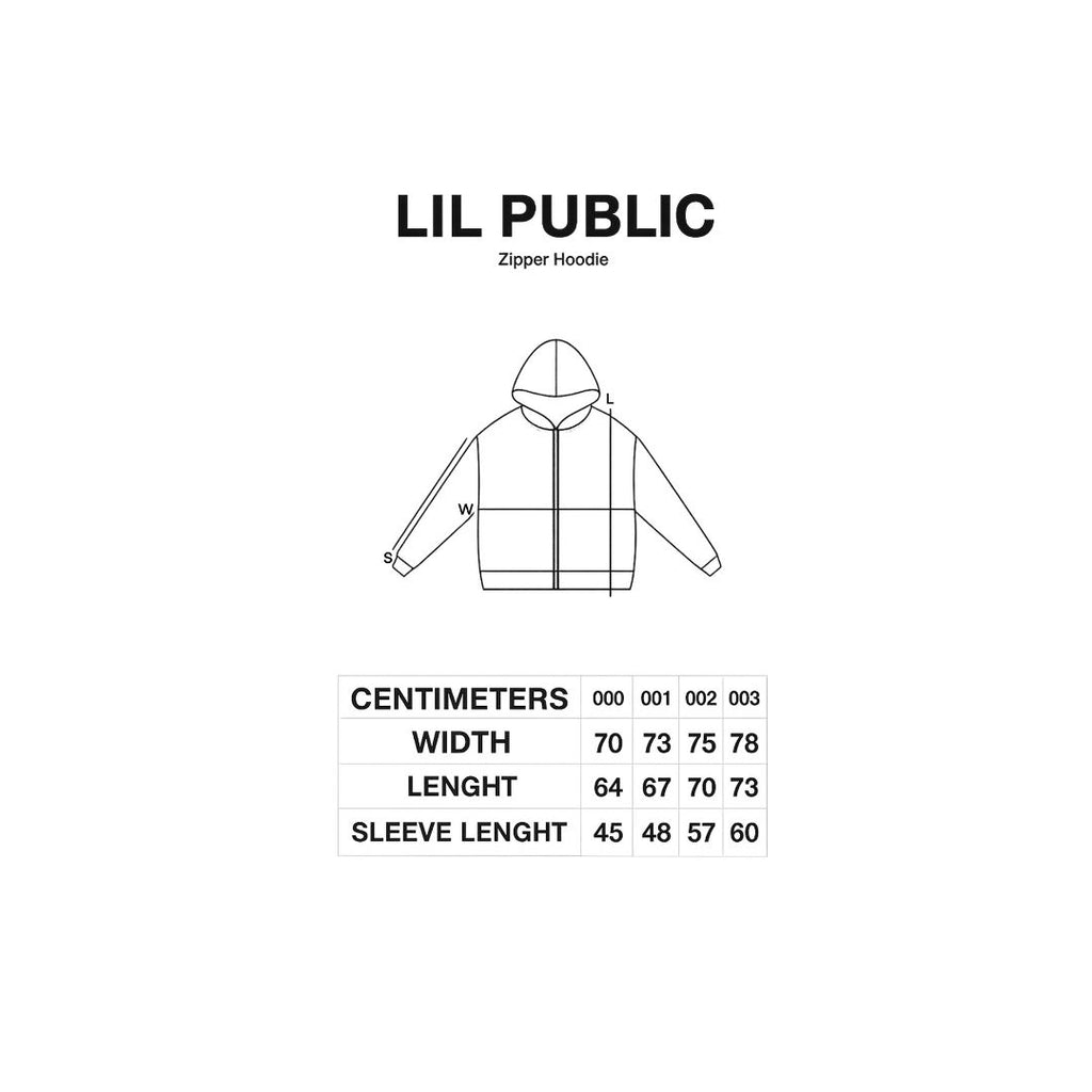 LIL PUBLIC Zip Hoodie Mackerel "Hisashi Series"