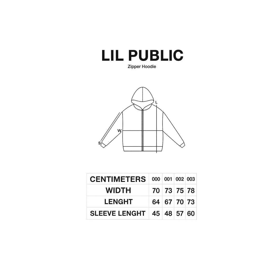 LIL PUBLIC Zip Hoodie Mackerel "Hisashi Series"