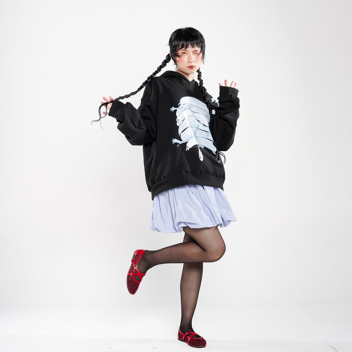 LIL PUBLIC Boxy Hoodie Mitsuru “Miyube Series”