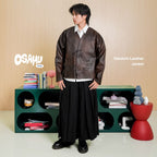 LIL PUBLIC Takeichi Leather Cardigan “Osamu Series”