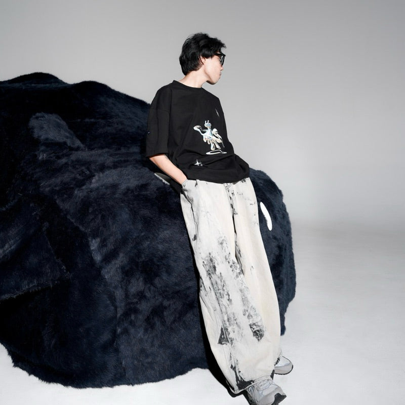 LIL PUBLIC Oversize Heavyweight T-shirt Manabu “Higashino series”