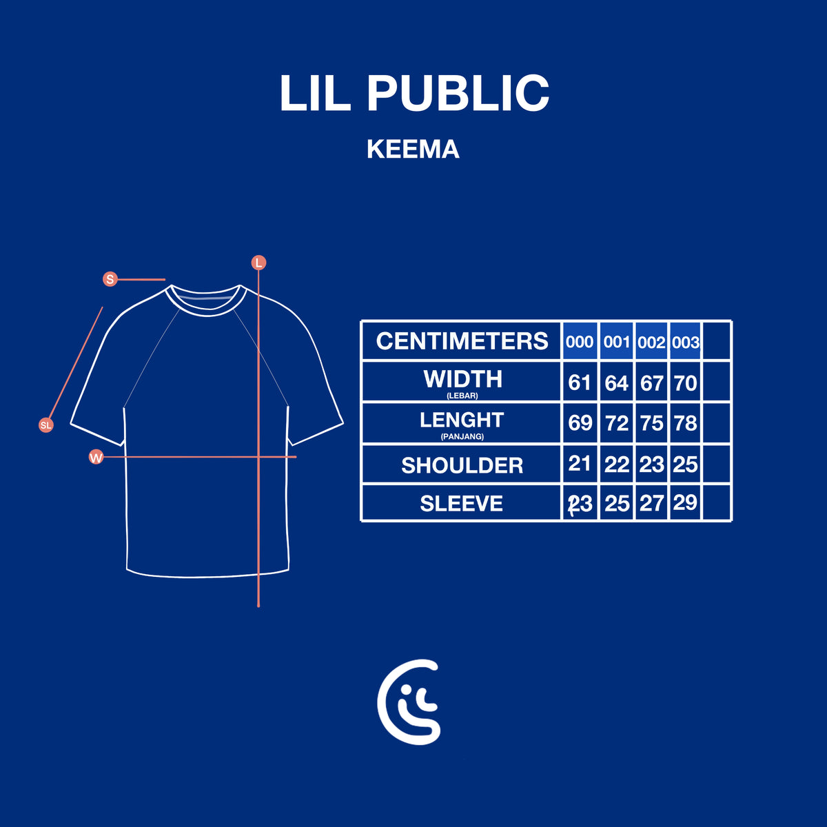 LIL PUBLIC Oversize Reglan T-shirt Keema “Miyube series”