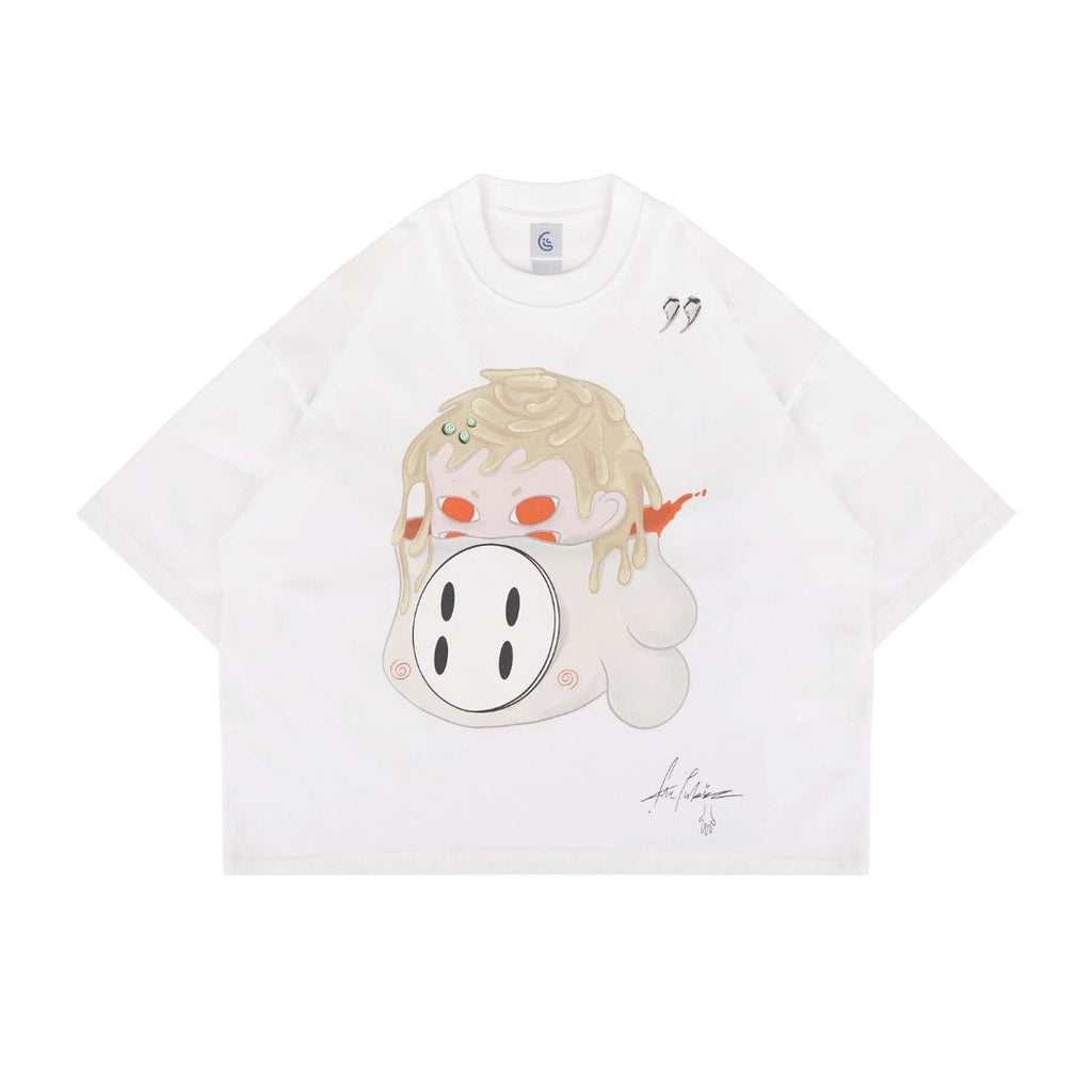 LIL PUBLIC Oversize Heavyweight T-shirt Nabeyaki “Hisashi series”