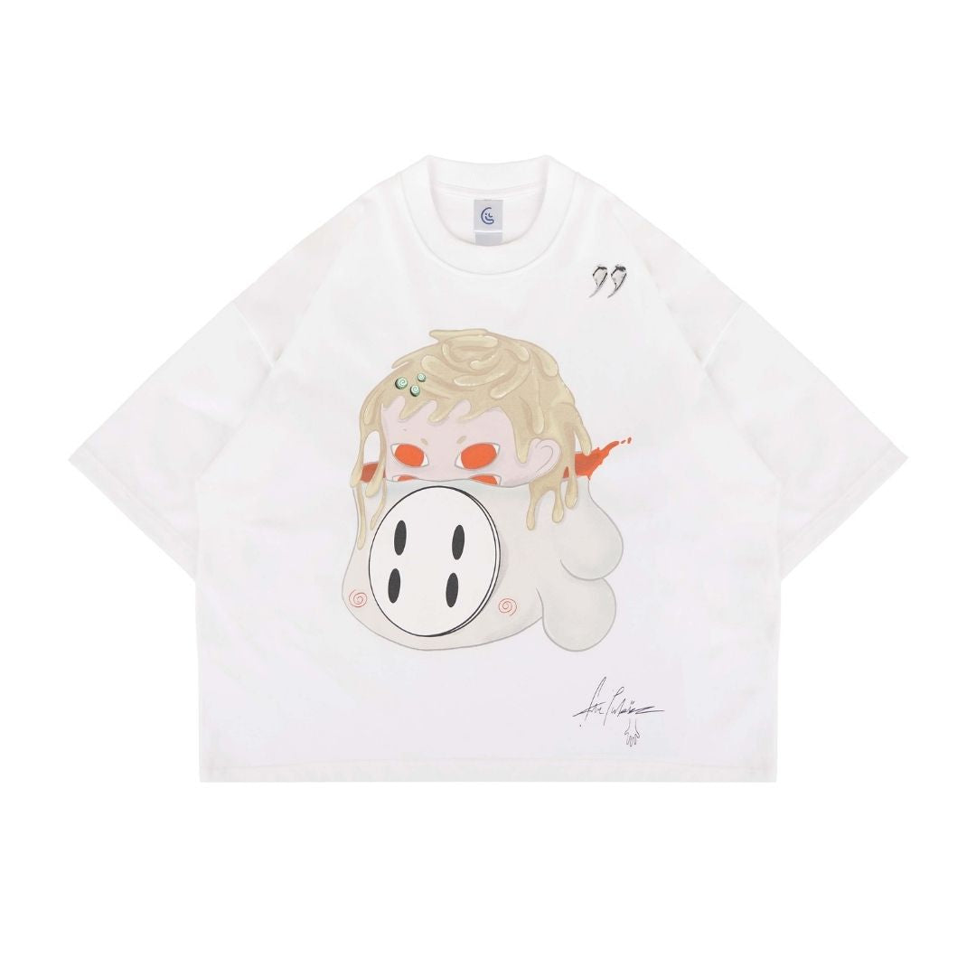 LIL PUBLIC Oversize Heavyweight T-shirt Nabeyaki “Hisashi series”