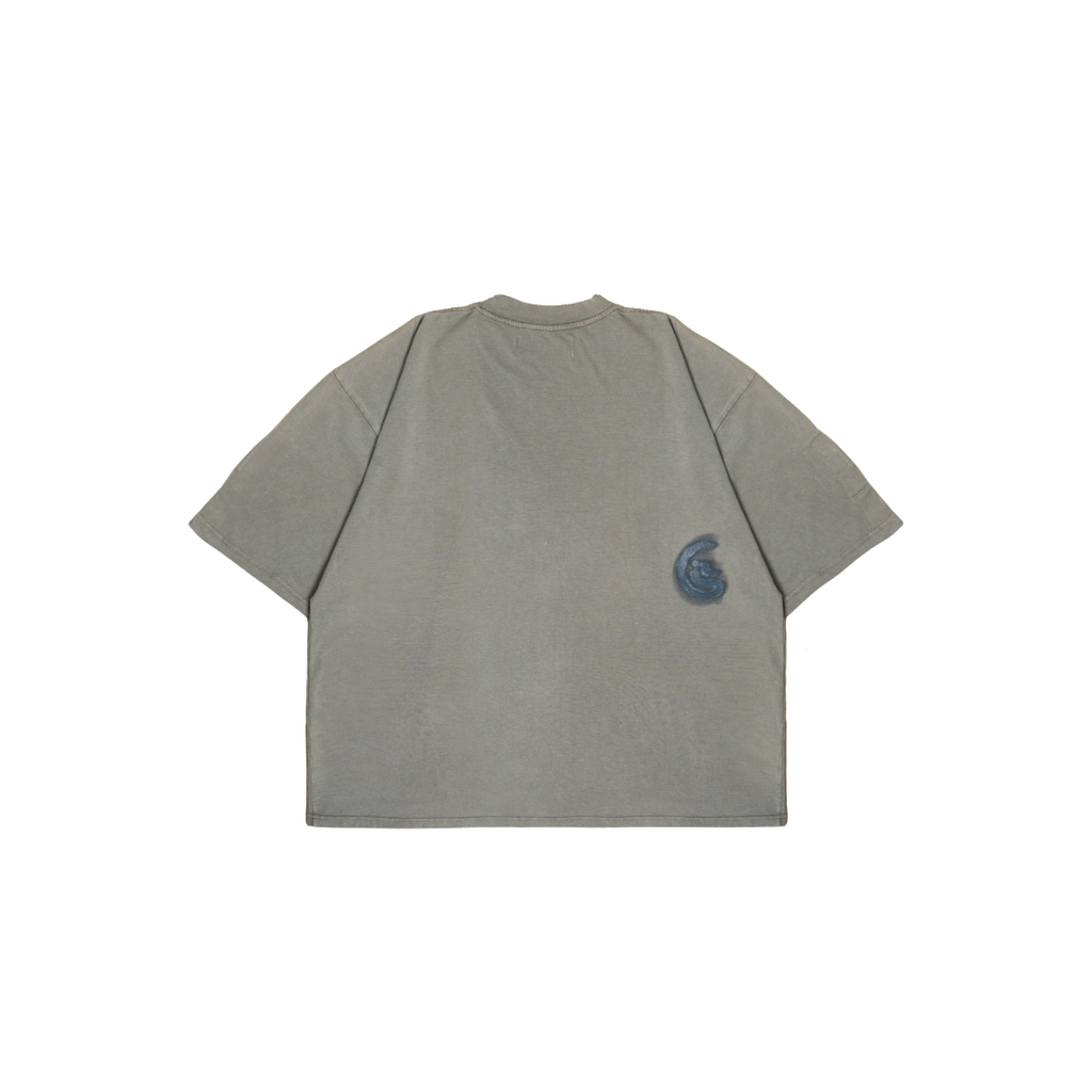 LIL PUBLIC Oversize Heavyweight T-shirt  Oba Yozo Green Wash “Osamu Series”