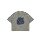 LIL PUBLIC Oversize Heavyweight T-shirt  Oba Yozo Green Wash “Osamu Series”
