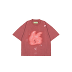 LIL PUBLIC Oversize Heavyweight T-shirt  Oba Yozo Red Wash “Osamu Series”