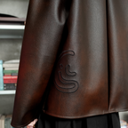 LIL PUBLIC Takeichi Leather Cardigan “Osamu Series”