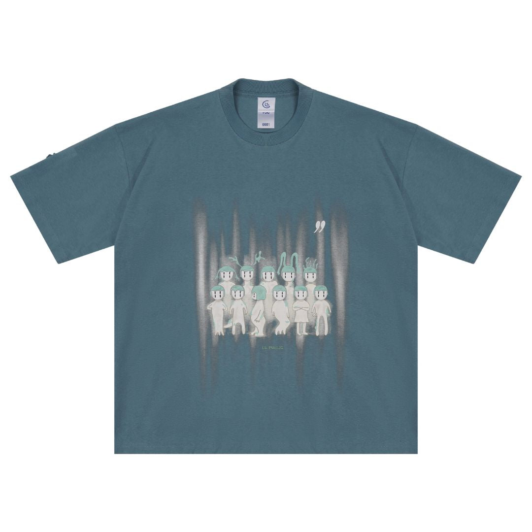 LIL PUBLIC Oversize Heavyweight T-shirt Lawu “Miyube series”